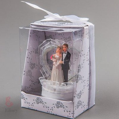 Фигурка «Жених и невеста» на свадебный торт (8 см) (041Q) 041Q фото