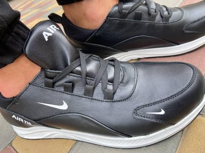 Кроссовки мужские Nike AIR270 черные,натуральная кожа 2002A фото