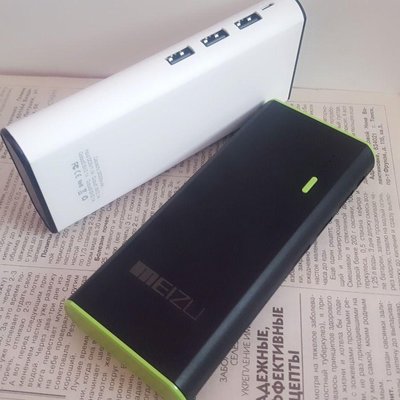 Повербанк MEIZU LED 30000 mAh 3 USB Power bank мейзу повер банк павер пауэр 94839 фото